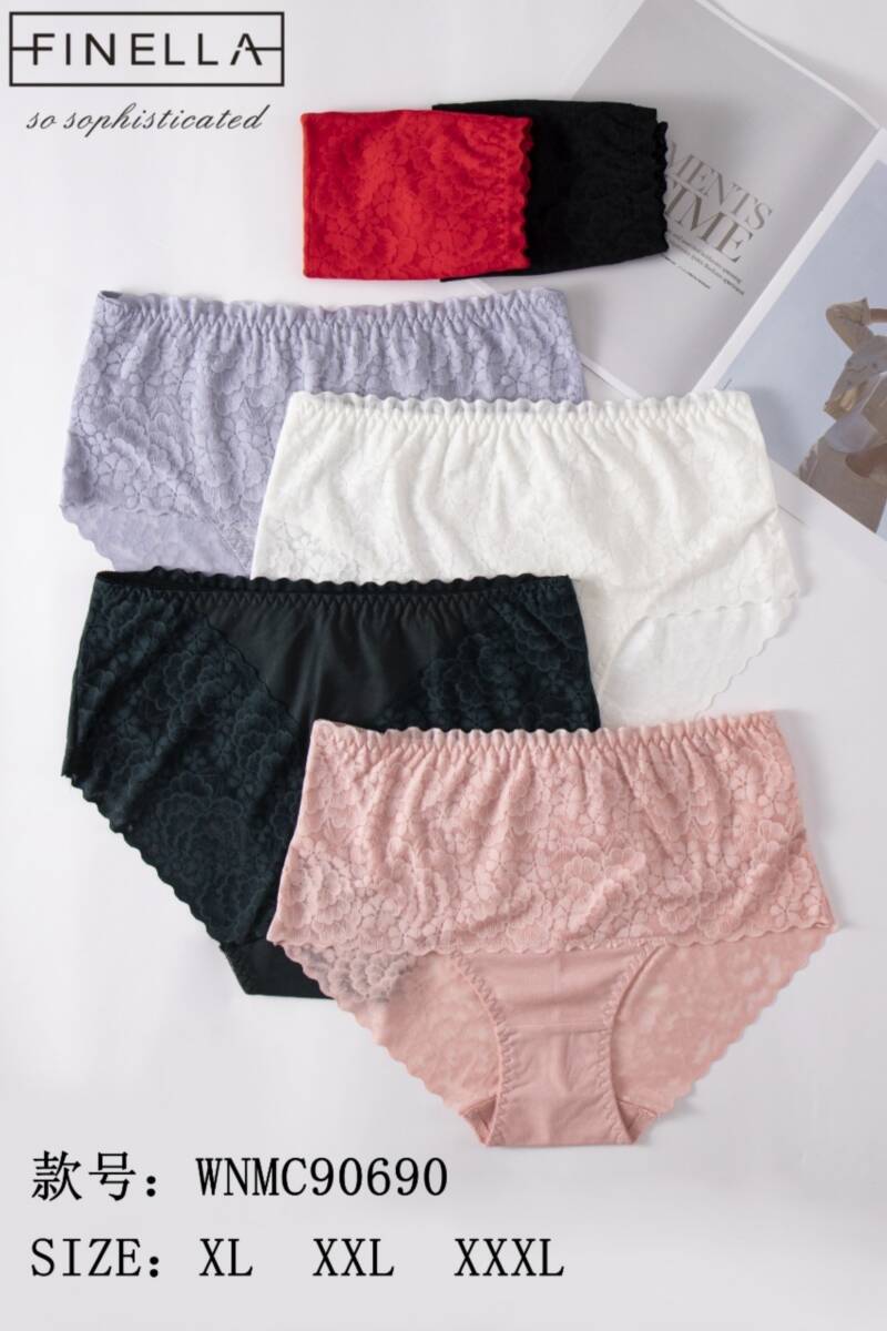 Majtki damskie Roz XL-3XL, Mix kolor Paczka 24 szt